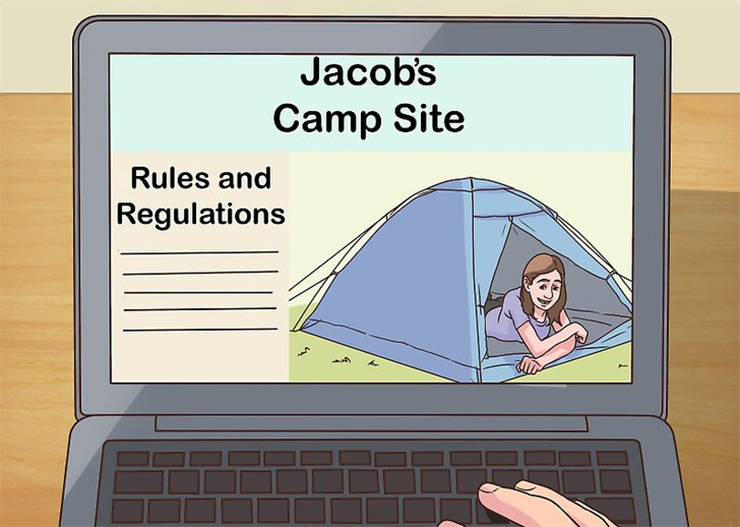 Check the campsite regulations to find out what you cannot bring